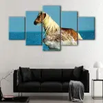 Horse on Beach canvas art