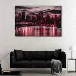 Chicago Red Skyline canvas art - Image 2