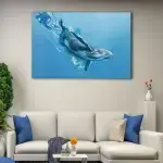 Blue Whale canvas art - Image 2