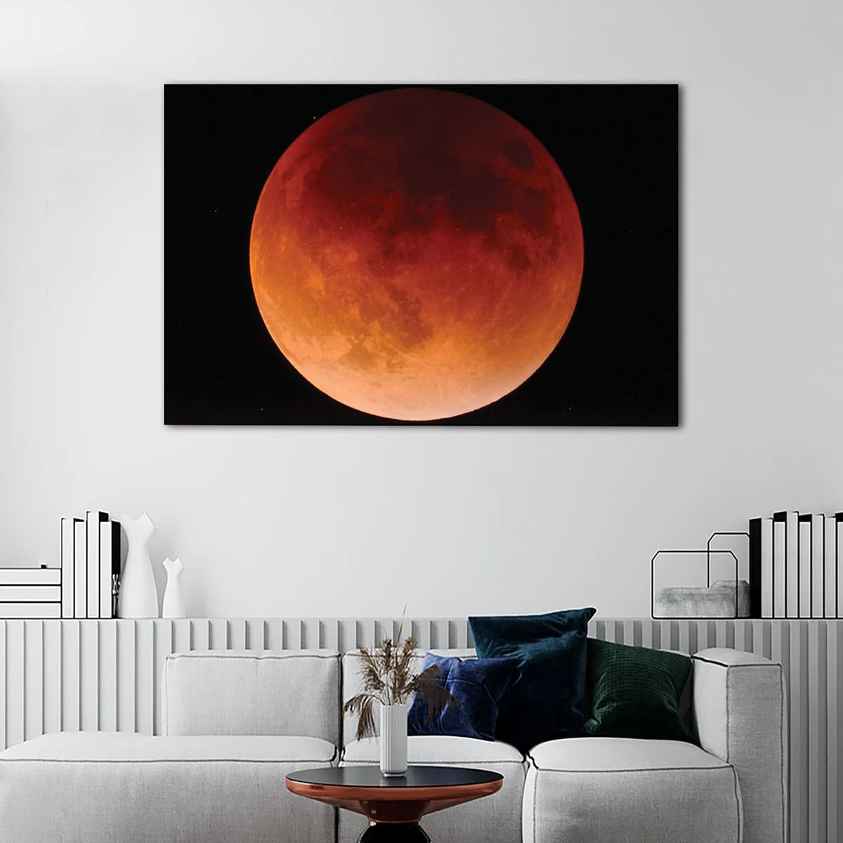 Red Moon canvas art