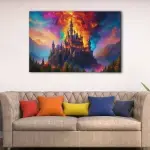 Castle In Fire canvas art - Image 2