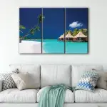 Tropical Island Beach canvas art - Image 3
