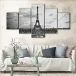 Black & White Eiffel Tower canvas art - Image 4