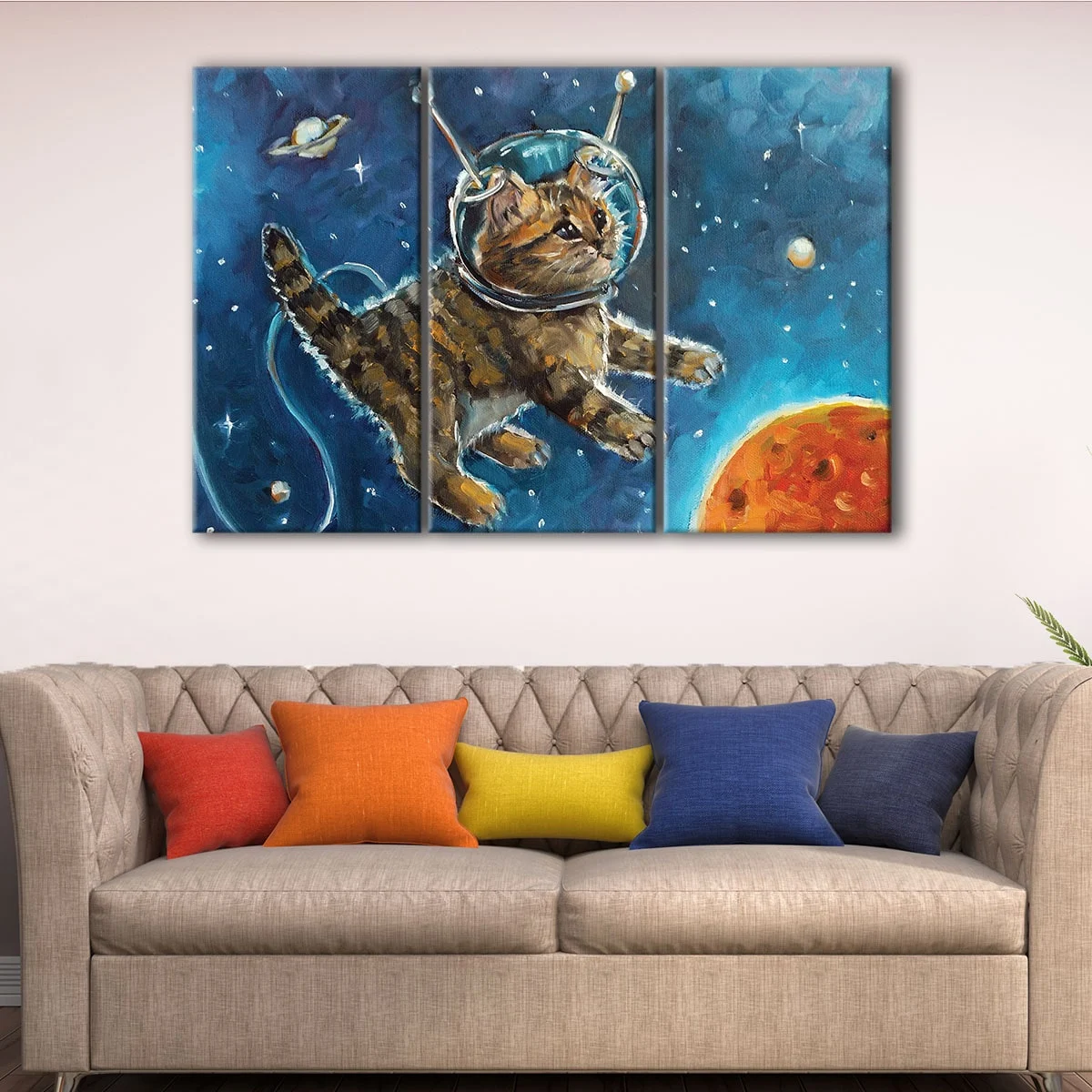 Astronaut Cat canvas art