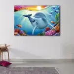 Cartoon Dolphin canvas art - Image 2