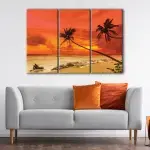 Warm Beach Sunset canvas art - Image 3