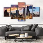 Chicago Twilight Skyline canvas art - Image 4