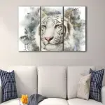 White Tiger canvas art