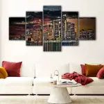 Detroit Skyline canvas art