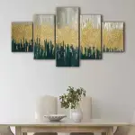 Golden Wave canvas art
