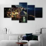 Cinque Terre At Night canvas art
