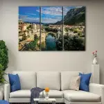 Mostar Old Bridge canvas art - Image 3
