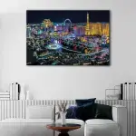 Las Vegas By Night canvas art - Image 2