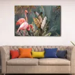 Flamingo Forest canvas art - Image 2