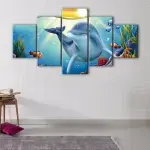 Cartoon Dolphin canvas art - Image 4