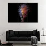 Electric Lion canvas art - Image 3