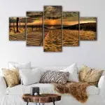 Sea Sunset canvas art - Image 4