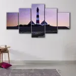 Lighthouse and Stars canvas art - Image 4