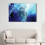 Blue Owl canvas art - Image 2