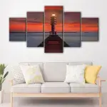 Lighthouse at Night canvas art
