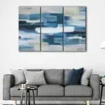Navy Blue Abstract canvas art