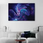 Blue Chaos canvas art - Image 2