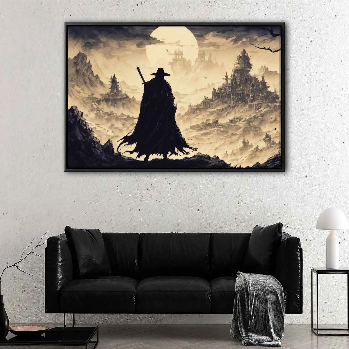8681164a-the-last-warrior-floating-frame-canvas The Last Warrior canvas art - Image 1
