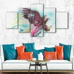 Colorful Eagle canvas art - Image 4