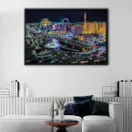 Las Vegas By Night canvas art