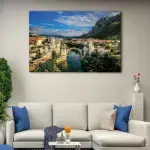 Mostar Old Bridge canvas art - Image 2