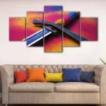 Rainbow Katana canvas art