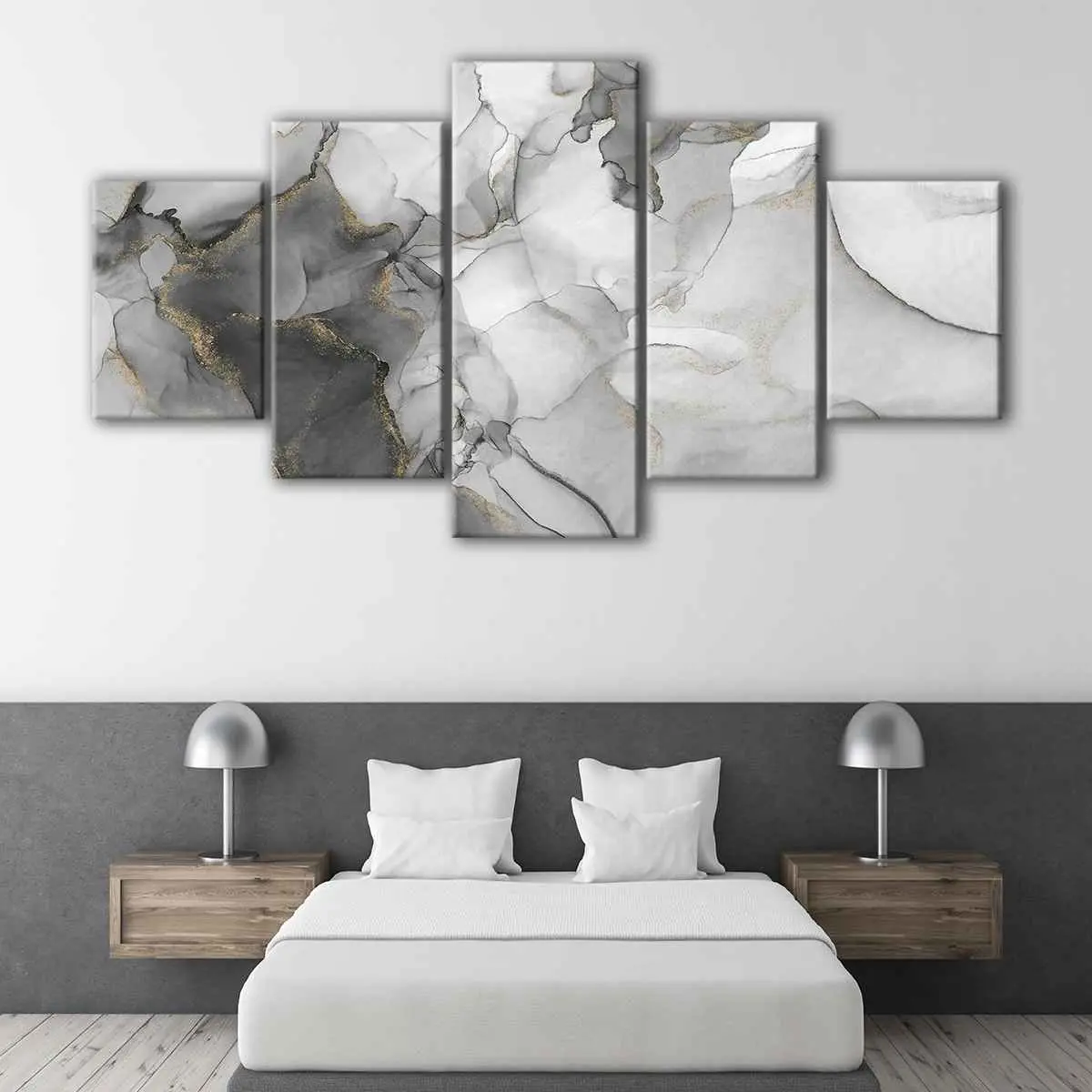 b34afab3-5-panels-luxury-marble-canvas-art Luxury Marble canvas art - Image 1