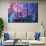 Blue Temple canvas art - Image 3