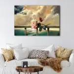 Rose on The Beach canvas art - Image 2