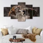 Roaring Tigers canvas art - Image 4