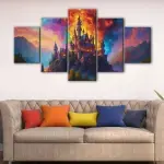 Castle In Fire canvas art - Image 4