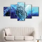 Blue Owl canvas art