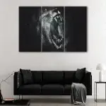 Angry Lion canvas art