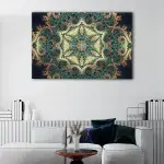 Mandala Fractal canvas art - Image 2