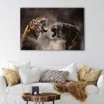 Roaring Tigers canvas art - Image 2