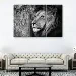 Thinking Lion canvas art - Image 3