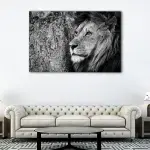 Thinking Lion canvas art - Image 2