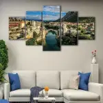 Mostar Old Bridge canvas art - Image 4