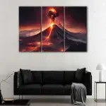 Surreal Volcano canvas art - Image 3