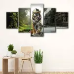 Robot Tiger canvas art