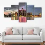 Detroit Seaside Skyline canvas art - Image 4