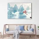Boho Japanese Mountains canvas art - Image 2