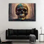 Gold Skull canvas art - Image 2