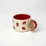 White and Red Mug - Strawberry