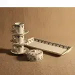 Amazigh | Traditional Pottery Coffee Set for 6 People – 15 Pieces - Image 8